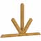 Ekena Millwork Saratoga Rough Sawn Timber Gable Bracket, Western Red Cedar, 84"W x 49"H x 4"D x 4"F, 14/12 Pitch GBW084X49X0404SAR00RWR - alternate 3